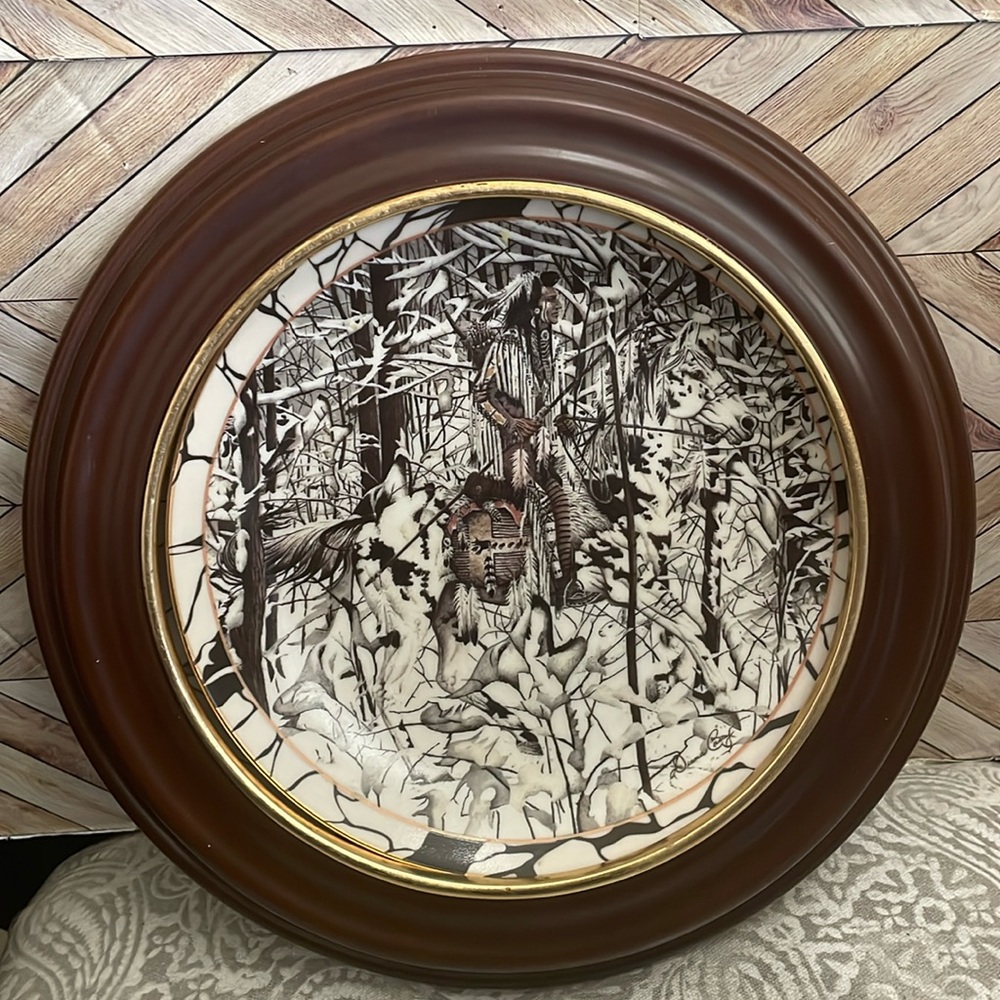 Where Paths Cross Diana Casey Silent Journey The Bradford Exchange 1994 Plate 8"